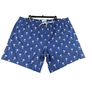 Vtg Bermies Palm Trees All Over Print Shorts Men's XXXL Multi Color Hybrid Swim